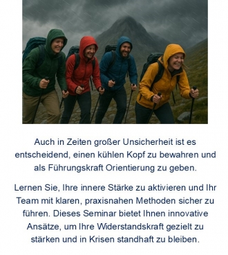 Stark bleiben in stürmischen Zeiten – Resilienz als Schlüsselkompetenz